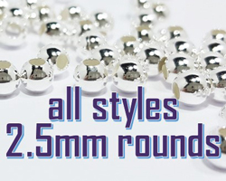 beads : round : 2.5mm (all) (591)