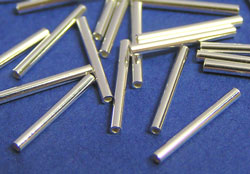  sterling silver 10mm x 1mm outside diameter tube bead 