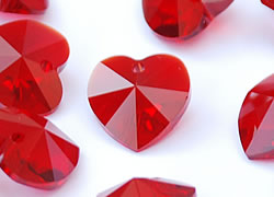  swarovski 6228 10mm siam heart pendant 