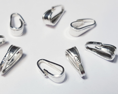  <13.9g/100> sterling silver, stamped 925,  8mm slip-on bail 