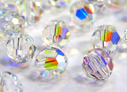  swarovski 5000 6mm crystal ab round bead 