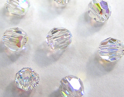  swarovski 5000 3mm crystal ab round bead 