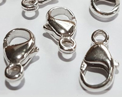  <27.9g/100> sterling silver stamped 925 9.5mm x 5mm round lobster clasp 