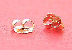  pair(s) gold filled 14/20 3mm wide x 2mm deep butterflies 