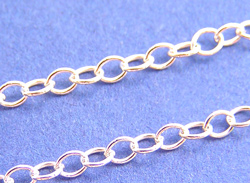  sterling silver 1.7mm oval link cable chain - takes a 0.8mm diameter jumpring *sold per cm - 5 units is 5cm, 100 units is 100cm=1 meter* 