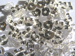  <16.5g/100 prs> pair of sterling silver stamped 925 5mm x 3mm butterflies 