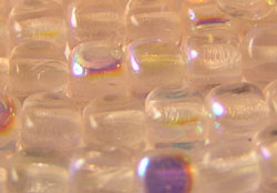  czech rosaline pink ab 3mm glass cube bead 