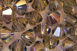  swarovski 5328 4mm black diamond ab bicone bead 