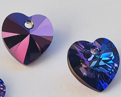  swarovski 6228 10mm heliotrope heart pendant 