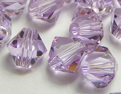  swarovski 5328 violet 6mm bicone bead 