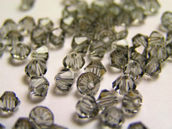  swarovski 5328 4mm black diamond bicone bead 