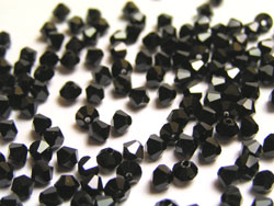  swarovski 5328 4mm jet bicone bead 