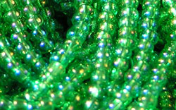  precosia czech glass #11 (11/0) rainbow luster mint green seed bead - sold per gram (pp25g) 