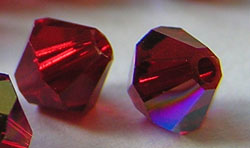  swarovski 5328 4mm siam ab bicone bead 