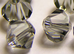  swarovski 5328 black diamond 6mm bicone bead 