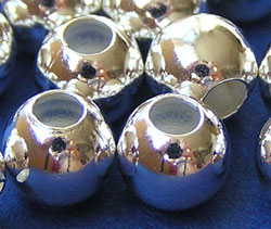  --CLEARANCE--  silver plated 6mm round bead 