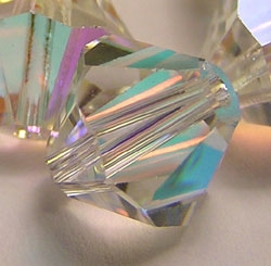  swarovski 5328 crystal ab 10mm bicone bead 