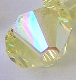  swarovski 5328 6mm jonquil ab bicone bead 