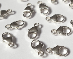  <16.7g/100> sterling silver stamped 925 8mm x 4mm round lobster clasp 