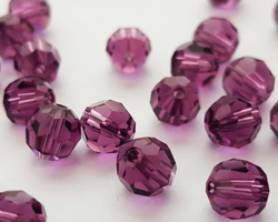  swarovski 5000 6mm amethyst round bead 