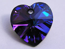  swarovski 6228 14mm heliotrope heart pendant 
