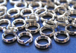  <9.15g/100> sterling silver 5mm beveled split ring 