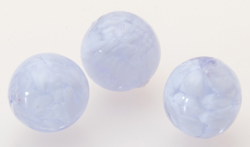  venetian murano lilac glass over white clouds 12mm round bead *** QUANTITY IN STOCK =18 *** 