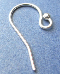  pair(s) of sterling silver, stamped 925, french earwires, 0.8mm wire, 21mm long 