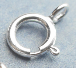  <7g/100> sterling silver, stamped 925, 5mm light weight round trigger clasp 
