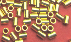  <2.2g/100> vermeil medium weight 2mm x 1.5mm crimps, 1mm holes, 1 micron plating for increased durability [vermeil is gold plated sterling silver] 