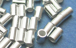  <4.3g/100> sterling silver medium weight 2mm diameter x 3mm long crimps, 1.6mm holes 