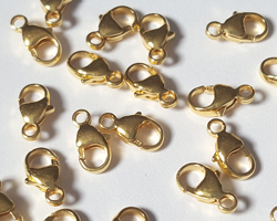  <16.9g/100> vermeil stamped 925 8mm x 4mm round lobster clasp, 1 micron plated for increased durability [vermeil is gold plated sterling silver] 