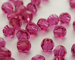  swarovski 5000 4mm fuchsia round bead 