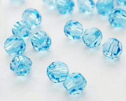  swarovski 5000 4mm aquamarine round bead 