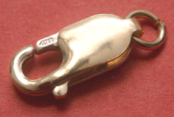  gold filled 14/20 12mm x 4.5mm lobster clasp with open ring 