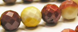  string of moukaite 8mm faceted round beads - approx 45 per strand 