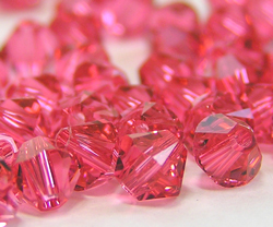  swarovski 5328 4mm indian pink bicone bead 