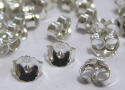  pair of medium sterling silver, stamped 925, 6mm x 3.5mm butterflies 