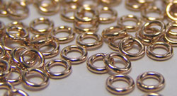  ROSE GOLD FILL 3mm diameter, 22 gauge (approx 0.64mm) closed jump ring 