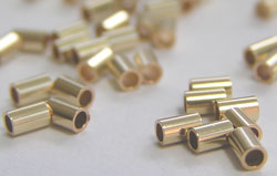  gold filled (14/20) 2mm wide x 3mm long crimp, 1.4mm hole 