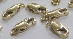  <34g/100> gold filled 14/20 10mm x 4mm lobster clasp with open ring 