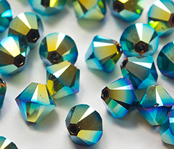  swarovski 5328 jet abb /abx2 6mm bicone bead 
