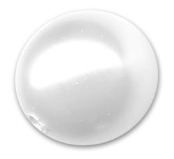 swarovski 5818 white 5mm round pearl bead, HALF DRILLED, hole does not go all the way through