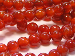  very dark red carnelian 10mm round beads - sold loose 