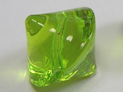  venetian murano peridot glass 10mm bicone bead *** QUANTITY IN STOCK =29 *** 