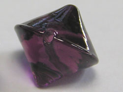  venetian murano amethyst glass 10mm bicone bead *** QUANTITY IN STOCK =13 *** 