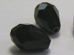  swarovski 5500 9mm x 6mm jet drop bead 