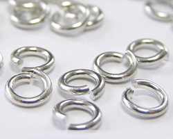  <10.2g/100> sterling silver 5mm diameter, 18 gauge (approx 1mm) open jump ring 