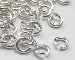 <2.5g/100> sterling silver 3mm diameter, 22 gauge (approx 0.64mm) open jump ring 