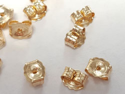  pair(s) gold filled 14/20 4.6mm wide x 3.8mm deep butterflies 
